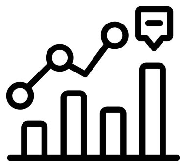 grafik çizelgesi vektör simgesi