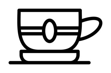Kahve fincanı simgesi, taslak biçimi