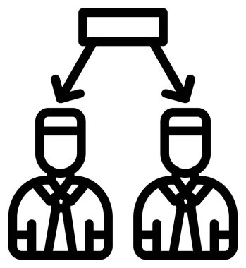 iş simgesi vektör illüstrasyonu