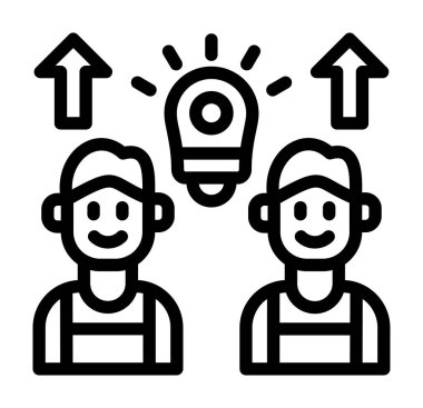 Ekip çalışması simge vektör çizim