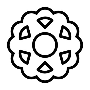 çiçek simgesi vektör illüstrasyonu