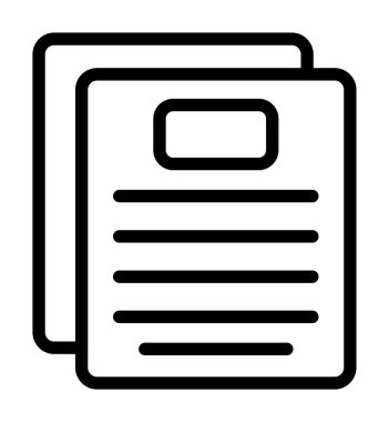 Belge. Web simgesi basit illüstrasyon