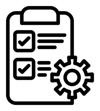 iş ve yönetim vektör simgesi.