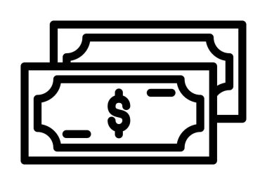 Dolar simgesi vektör illüstrasyonu