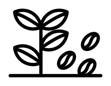 bitki simgesi, vektör illüstrasyonu