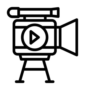 kamera simgesi vektör illüstrasyonu