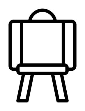 Ofis koltuğu ikon ana hatları vektörü. ofis sandalyesi