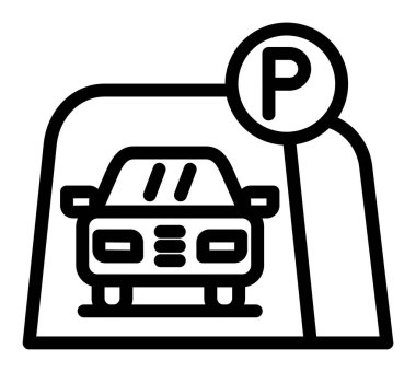 Otomobil park simgesi, taslak biçimi