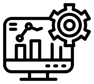 Analiz iş veri simgesi ana hat biçiminde