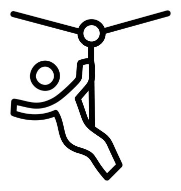 Sıçrayan kişi vektör illüstrasyonu