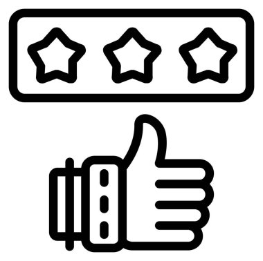 Geri bildirim derecelendirme simgesi. Beyaz arkaplanda izole edilmiş web tasarımı için özet geribildirim derecelendirme vektörü simgesi