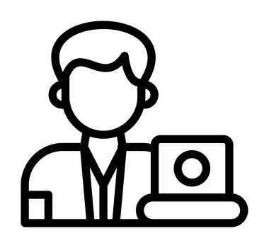 Çevrimiçi eğitim simgesi, özet biçimi