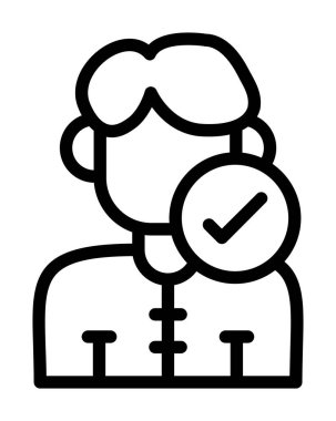 Çalışan simgesi, vektör illüstrasyonu