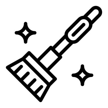 Mumlu sihirli bir değneğin vektör çizimi