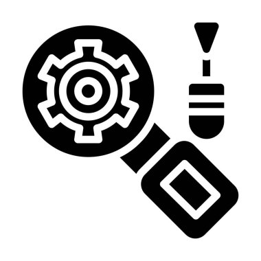 Seo ve Arama simgesinin vektör illüstrasyonu