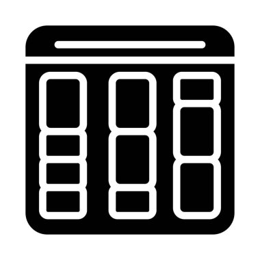 Takvim simgesi vektör illüstrasyonu