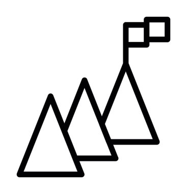 dağ ikonu vektör illüstrasyonu