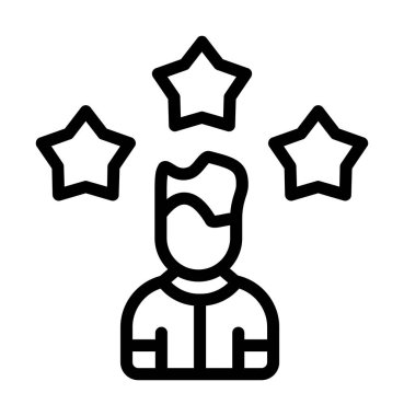 bir yıldız simgesi ile yıldız, çizgi biçimi