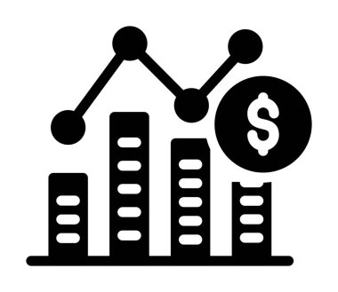 Dolar simgesi, basit vektör illüstrasyonu