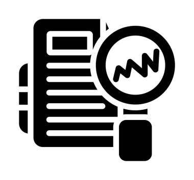 rapor simgesi vektör illüstrasyonu