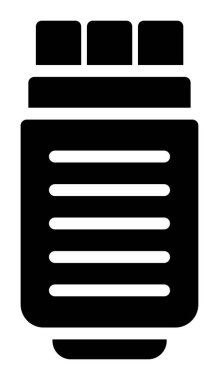 kahve makinesi düz simgesi, vektör illüstrasyonu