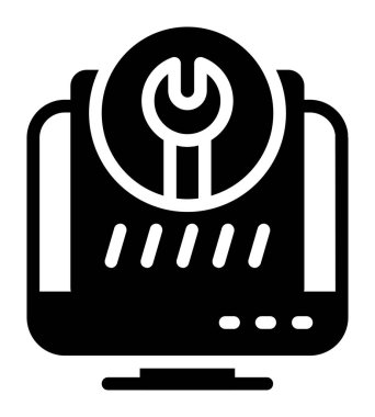 mikrofon simgesi, basit siyah biçim