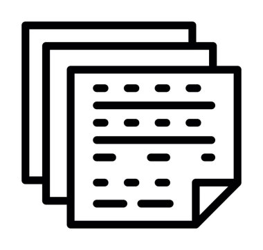 belge simgesi vektör illüstrasyonu