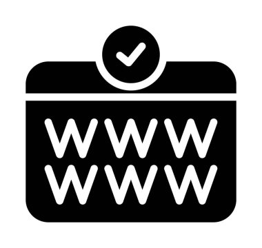 Web sitesi simgesi vektörü. düz dizayn sembolü. Web simgesi.