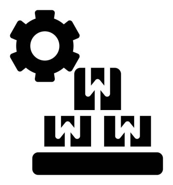 COG Tümleştirme düz vektör simgesi