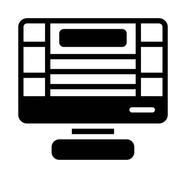 bilgisayar web vektör simgesi