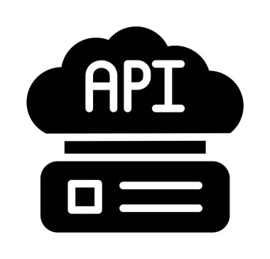 api vektör düz simge