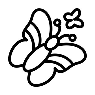 çiçek simgesi vektör illüstrasyon tasarımı