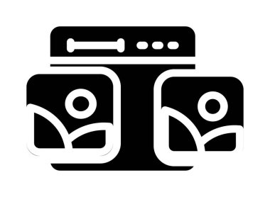 Mutfak makinesi simgesi. vektör illüstrasyonu.