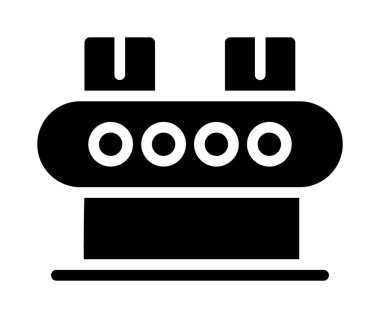 elektrikli ısıtıcı simgesi, basit biçim