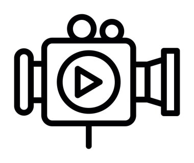 kamera kamerası film simgesi, özet biçimi