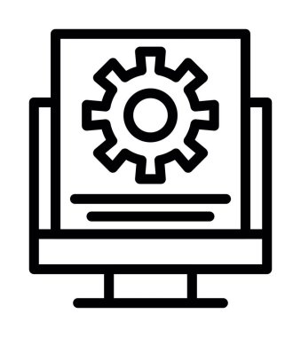 Web tasarım çizgisi ikonları vektörü. düzenlenebilir vuruş