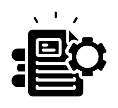 veri ayarlama simgesi vektör illüstrasyonu