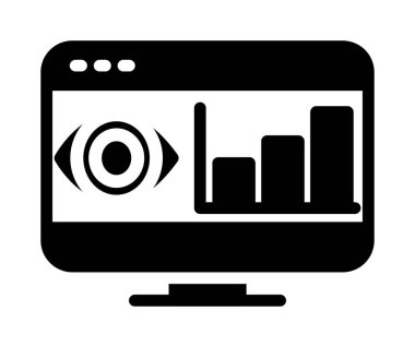 Dizüstü bilgisayar simgesi vektör çizimi