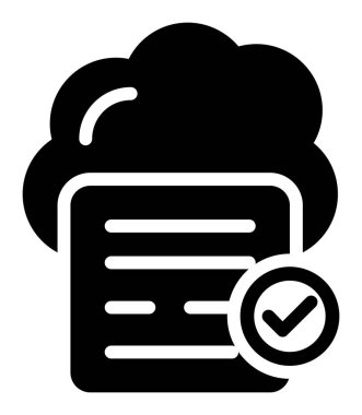 veri bulut simgesi, bulut depolama vektör illüstrasyon tasarımı