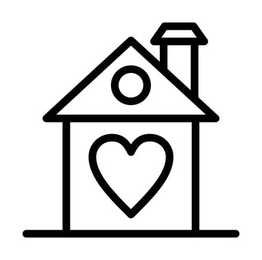 ev simgesi vektör illüstrasyonu