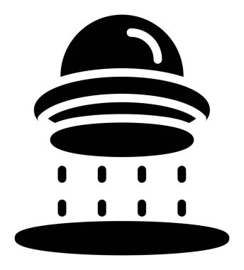 Parti şapka simgesi, basit vektör illüstrasyonu