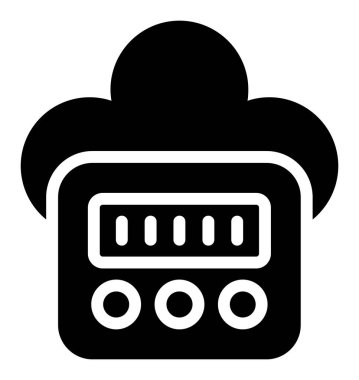 Tek bir simgenin vektör illüstrasyonu