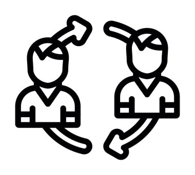 Bir kadın ve erkeğin vektör çizimi