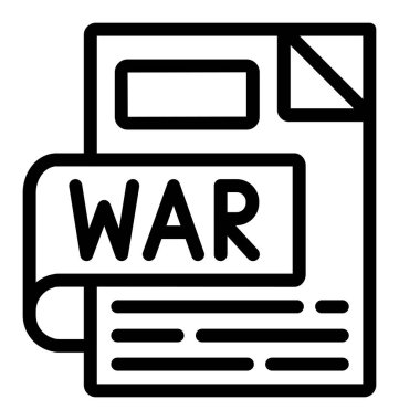 savaş ikonu vektör illüstrasyonu