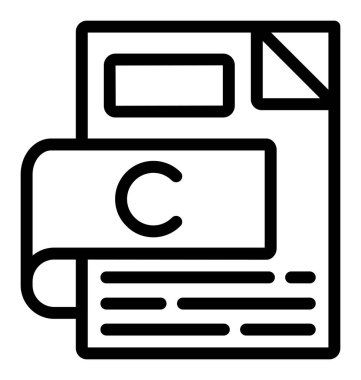 dosya biçimi simgesi, vektör illüstrasyonu