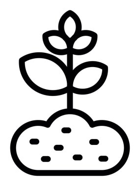 bitki simgesi vektör illüstrasyonu