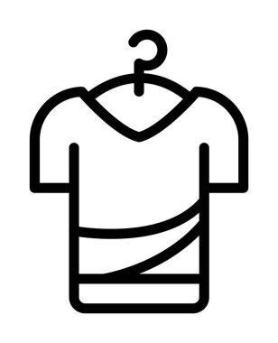 Kumaş vektör çizgisi simgesi