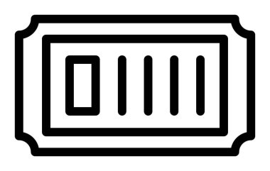 Kod satırı simgesi, vektör illüstrasyonu