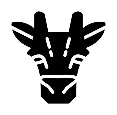 inek simgesi vektör illüstrasyonu