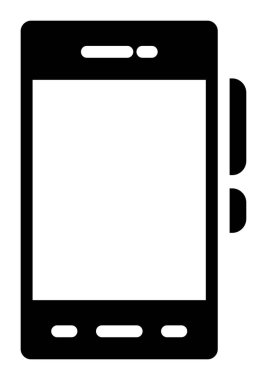 smartphone aygıt simge vektör illüstrasyon izole